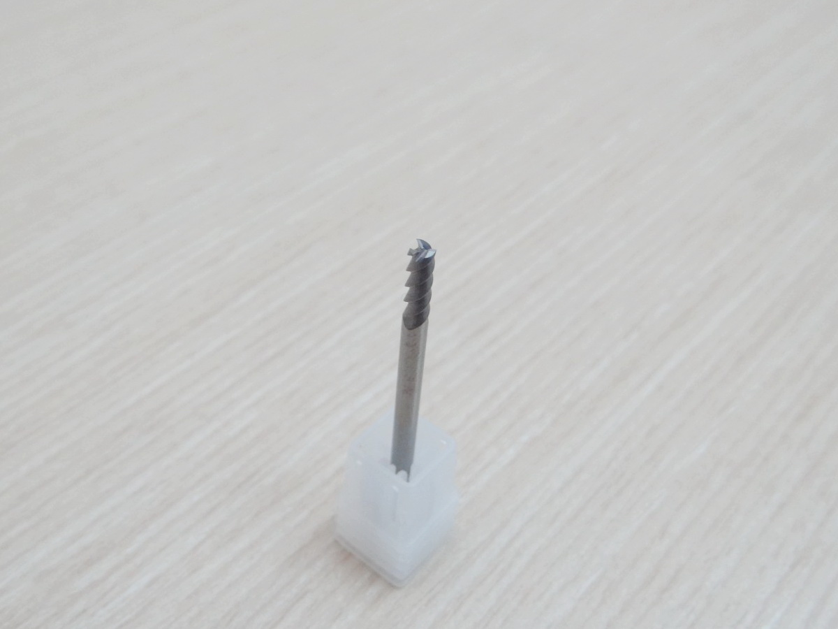 3-Flute Carbide Drill 3x3x9mm 50L HRC50 Square Flatted End Mill, Shank 3MM