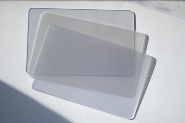 ขายปลีก บัตรพลาสติกใสเปล่า บัตรพรีปริ๊นท์ พิมพ์เพิ่มเอง