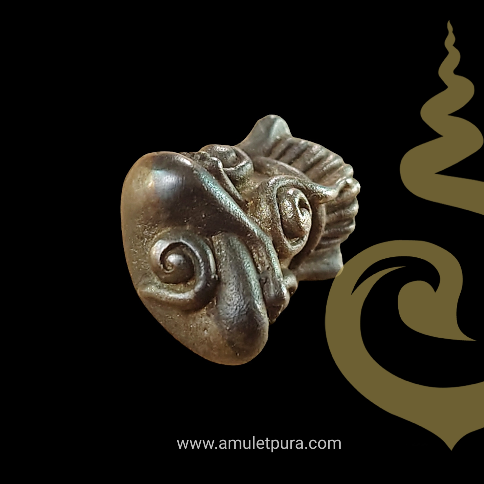 พระปิดตาแร่บางม่วง (เนื้อเมฆสิทธิ์) รุ่นแรก งานปิดทองฝังลูกนิมิต ปี53 หลวงปู่ทองย้อย วัดอัมพวัน จ.นนทบุรี (มีโค้ด)