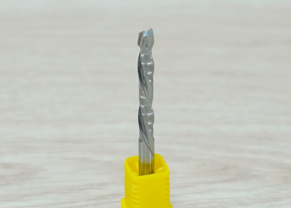 Double-Edged Compound Milling Cutter 4x4x28mm Blade Spiral Carbide เกรด 3A