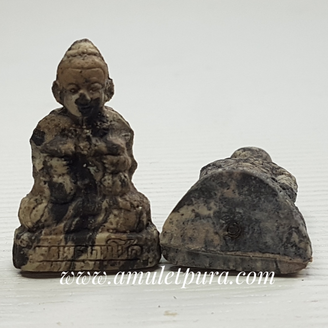 กุมารทองเทพอุดมโชค รุ่นแรก(เนื้อก้นครก ใต้ฐานฝังตะกรุด)ปี55 วัดไผ่เงิน กรุงเทพมหานคร