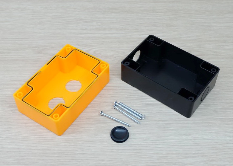 BX2 (Yellow) waterproof box 2 holes for 22mm mounting hole push button switch