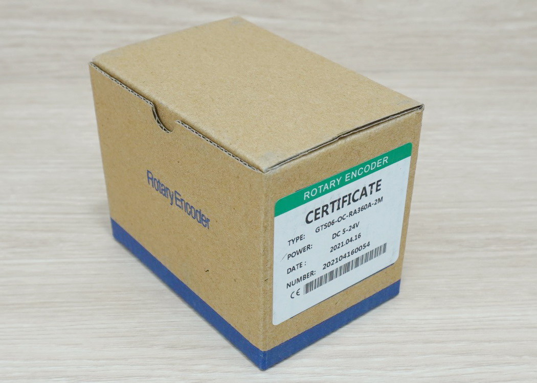 360P/R Rotary Encoder (GTS06-OC-RA360A-2M) Shaft 6mm, NPN, 5-24VDC, Cable 2M