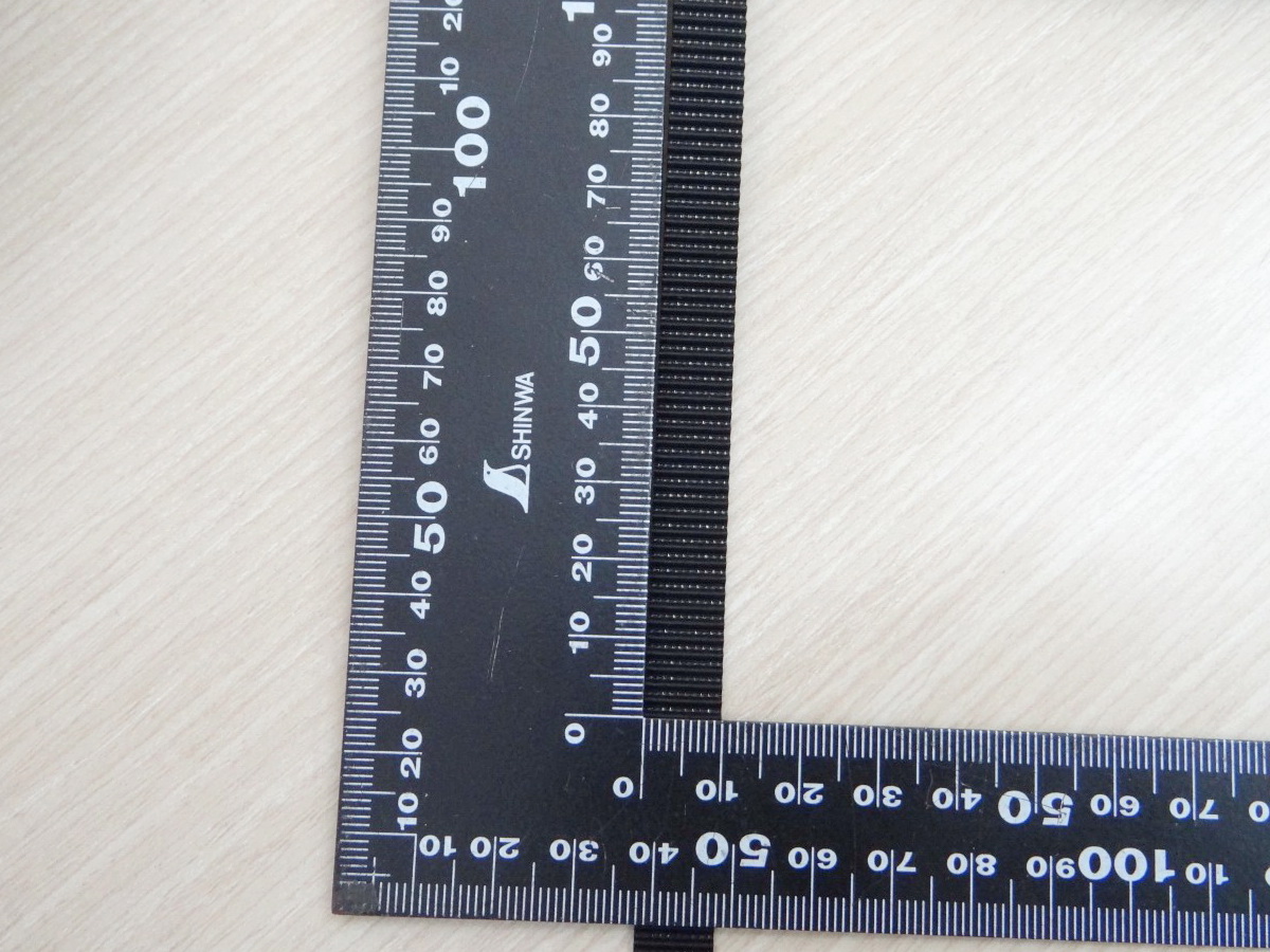 2GT-10mm PU Timing Belt Steel Core สีดำ (สานแถบเส้นเหล็กในสายพาน ราคา/1เมตร)