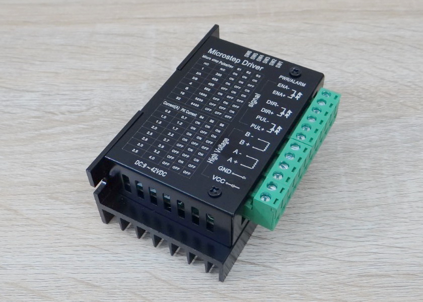 TB6600 Microstep Driver Peak 4A, 9-42 VDC [Aluminum Cover] 2-Phase