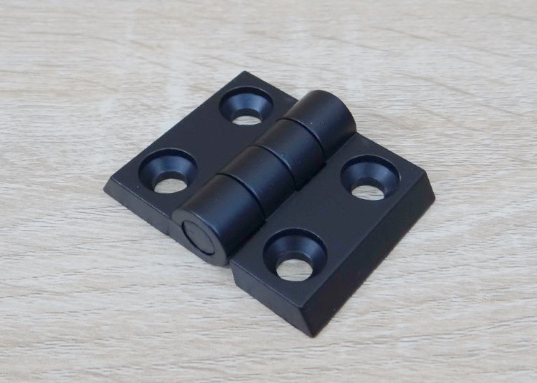 บานพับ Zinc Alloy Hinge for Alu-Profile 3030 ระยะรู 30x23 mm (สีดำ)