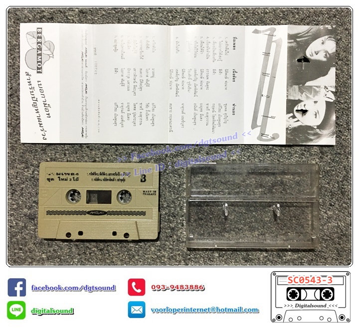 ตลับเทป เทปคาสเซ็ท ใหม่ เจริญปุระ อัลบั้ม ใหม่ 2 ไม้