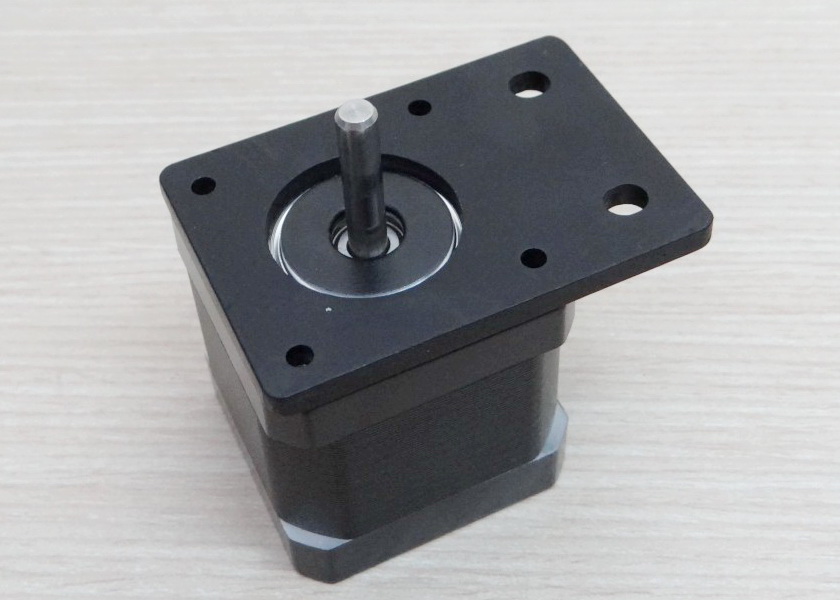 Aluminum Plate (black) Nema17 Stepper Motor Bracket - Thickness 4mm