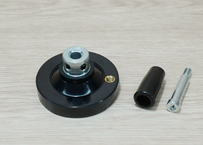 63mm Bakelite-Solid Handwheel with Coupling Bore 8mm