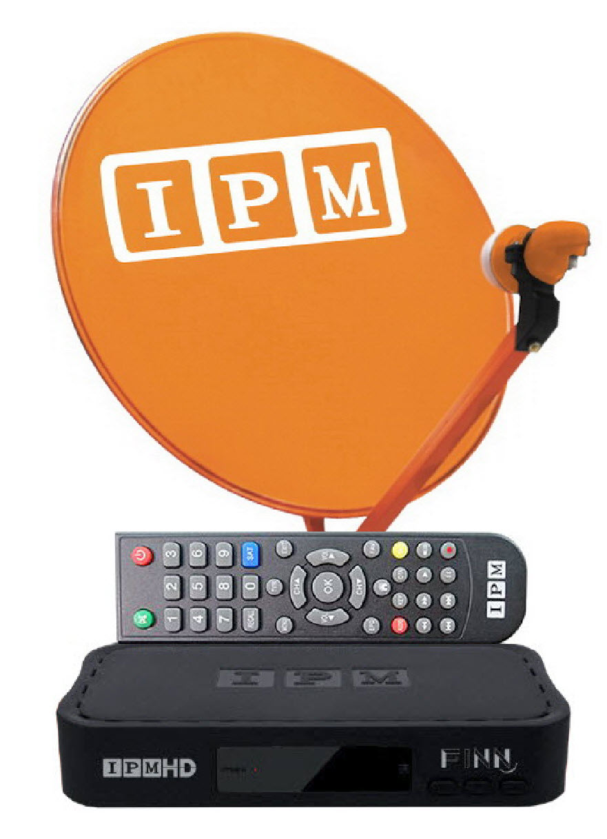 ชุดจานดาวเทียม IPM 60 ซ.ม.+ LNBF + RECEIVER IPM FINN HD ราคา 1,150 บาท พร้อมติดตั้ง 1,990 บาท รับประกัน 1 ปี