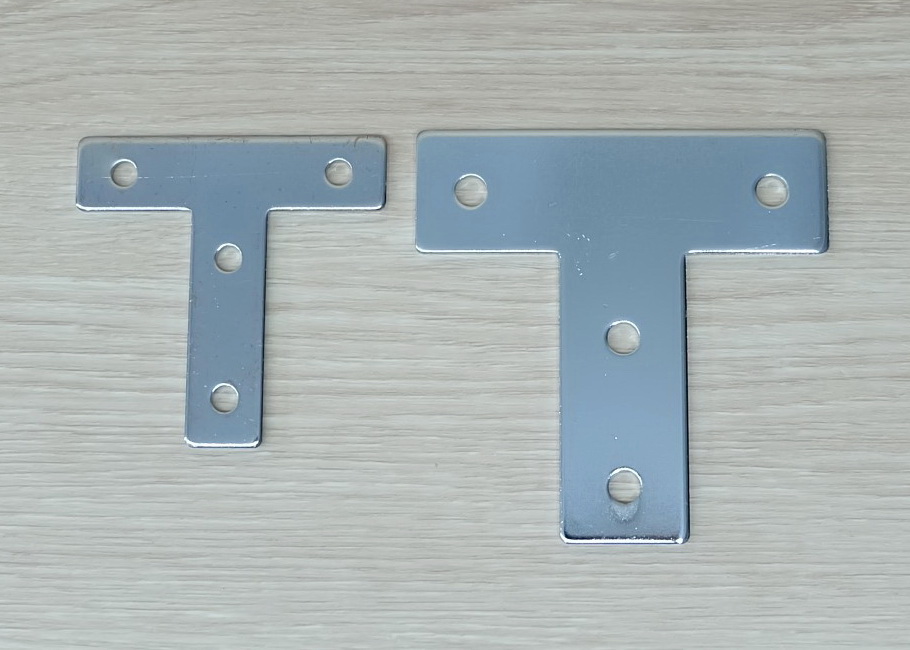 T-Shaped Steel Joint Plate 4-Hole สำหรับ Series 30 Alu-Profile