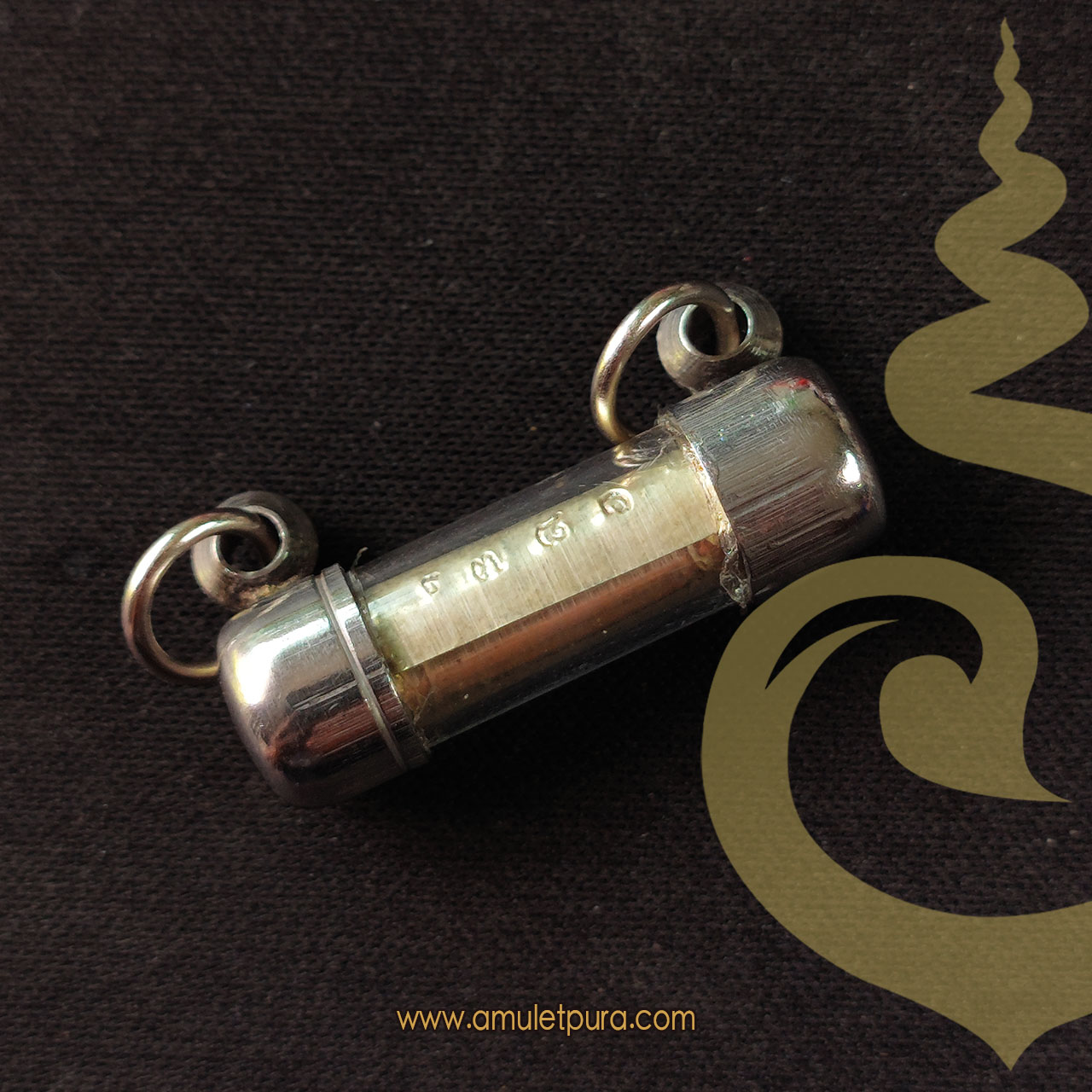 ตะกรุดเงินไหลมา ปี54 หลวงพ่อวิเชียร วัดถ้ำมุนีนาถ จ.กาญจนบุรี