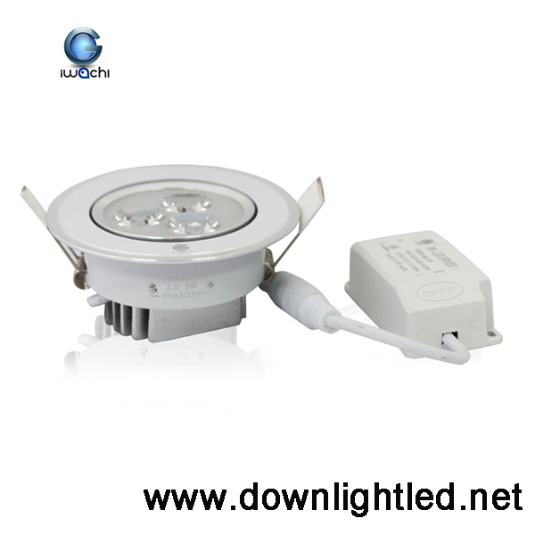 ดาวน์ไลท์ LED IWACHI 3w (แสงส้ม)