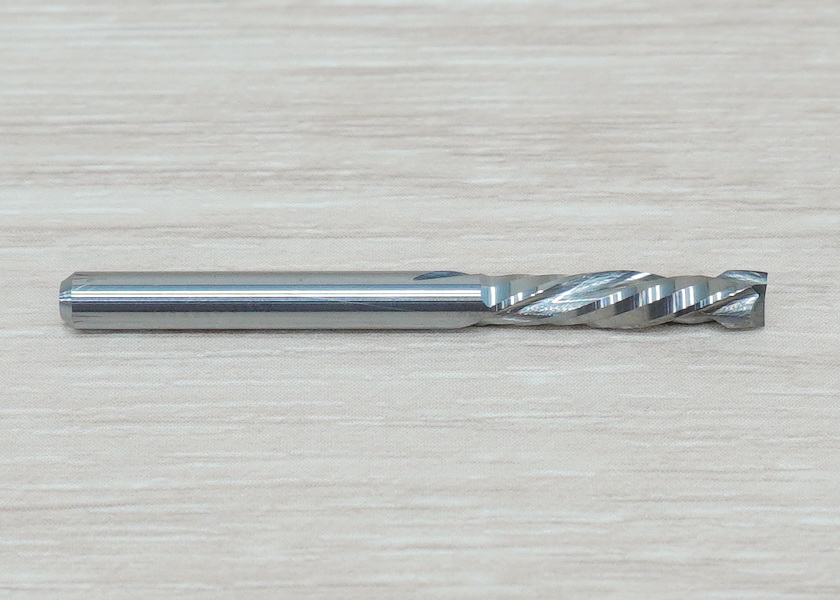 Double-Edged Compound Milling Cutter 3.175x3.175x15mm Blade Spiral Carbide เกรด 3A