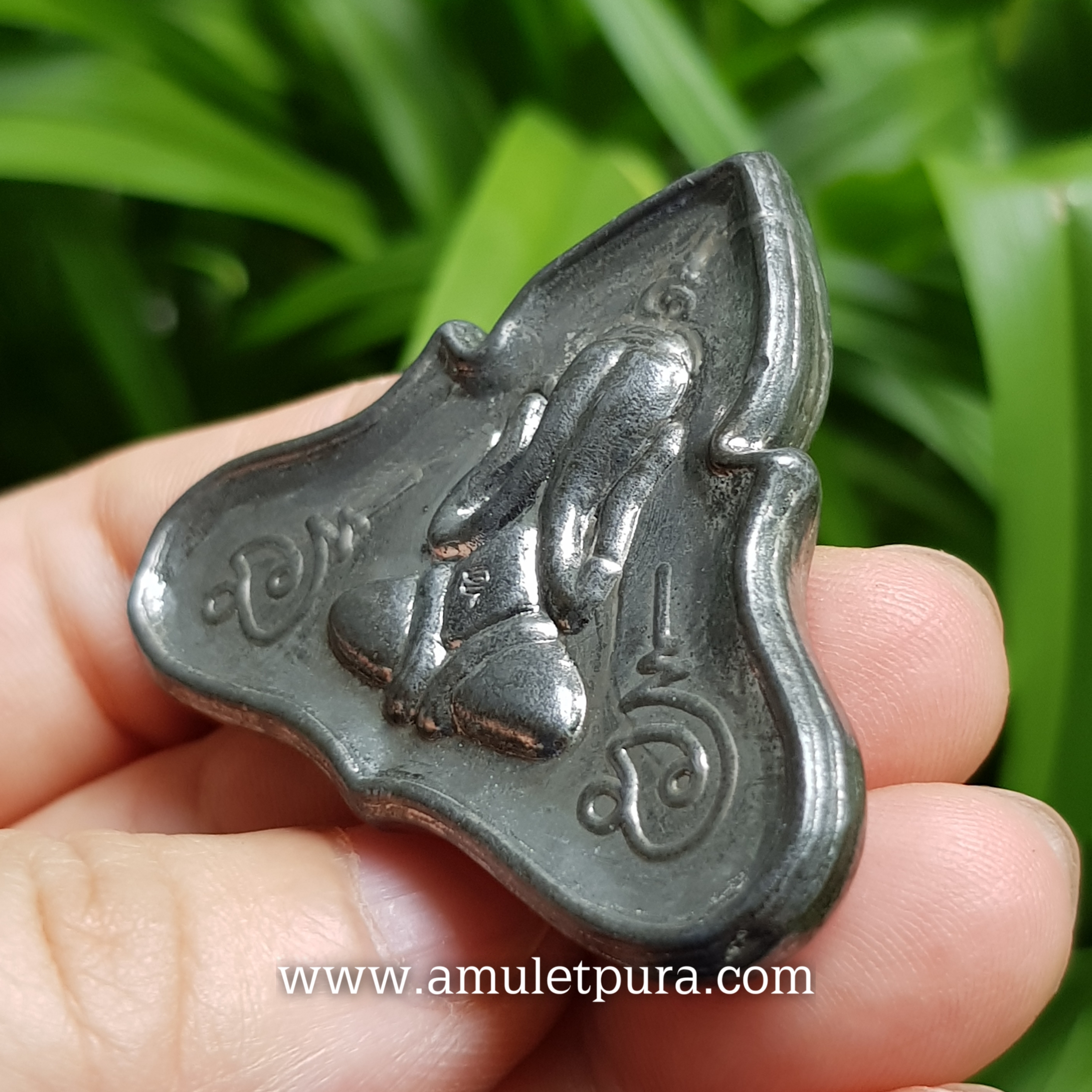 พระปิดตาเจริญลาภ(ตะกั่วหลังจารมือ)หลวงปู่น้อย วัดบ่อหลวง จ.เพชรบุรี(ตอกโค้ด)