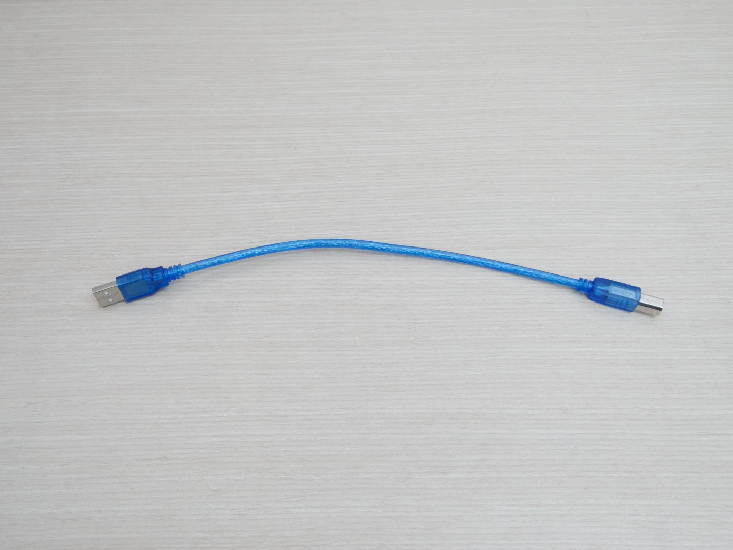 30cm USB 2.0 to USB 1.1 (Male-Male) Data Transfer Cable Transparent Blue