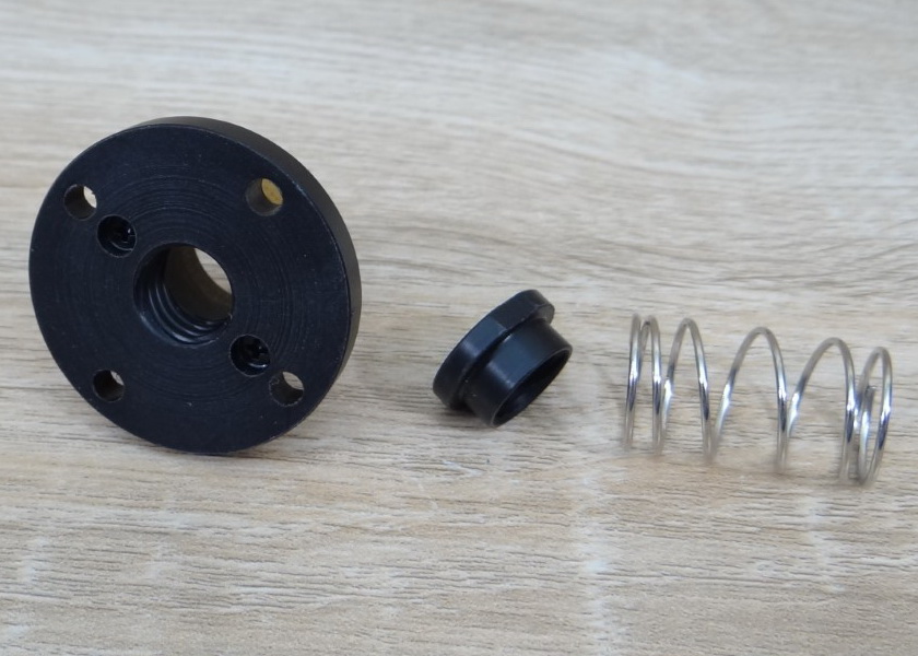 T12 Nut ลดการคลอนสำหรับ Dia 12mm (Lead 2mm) ชนิด POM