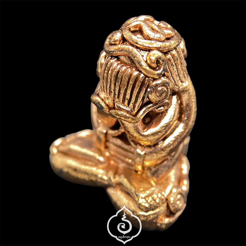 พระปิดตายันต์ยุ่ง แร่เศรษฐี (เนื้อทองแดงเถื่อนผสมแร่บางม่วง) ปี55 หลวงปู่ทองย้อย วัดอัมพวัน จ.นนทบุรี