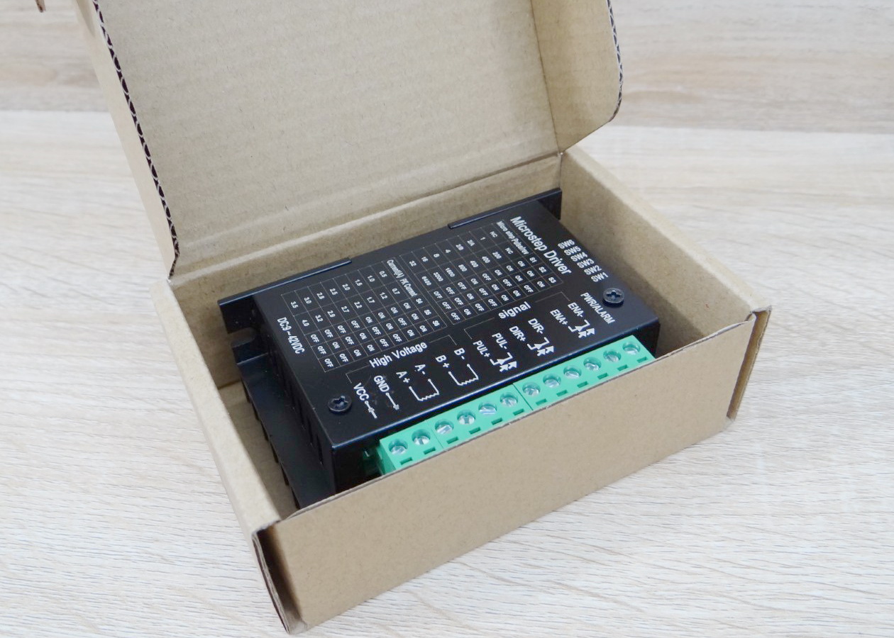 TB6600 Microstep Driver Peak 4A, 9-42 VDC [Aluminum Cover] 2-Phase