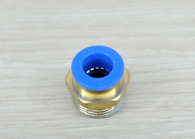 PC10-04: 10mm to 1/2BSP (20.5mm) Pneumatic Fittings Brass Quick Connectors