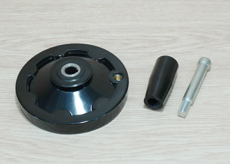 100mm Bakelite-Solid Handwheel Bore 10mm+Keyway 3mm