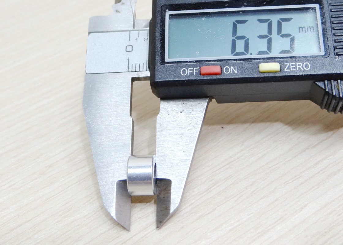 (ชุด 10 ชิ้น) Height 6.35 mm Aluminium Spacer Bore 5.1mm OD 10mm Isolation Column Separate