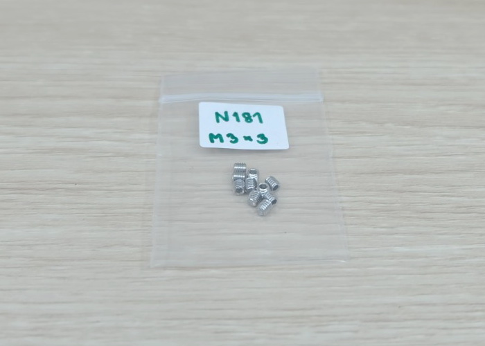 M3x3 สกรูตัวหนอน DIN916 Stainless steel 304 (แพ็ค20ตัว)