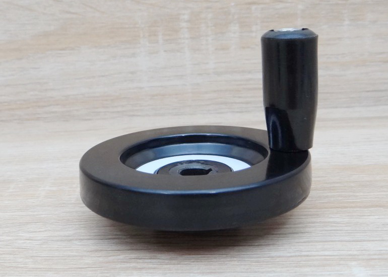 80mm Bakelite-Solid Handwheel Bore 10mm+Keyway 3mm
