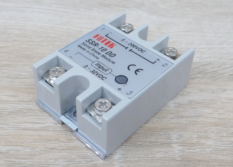 Solid State Relay SSR-10DD, 10A (5-200VDC /3-32VDC)