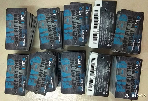 ทำบัตร Card Pvc 5.4 x 2.8 มม. บัตรสมาชิกขนาดเล็ก บัตรที่ใส่พวงกุญแจ