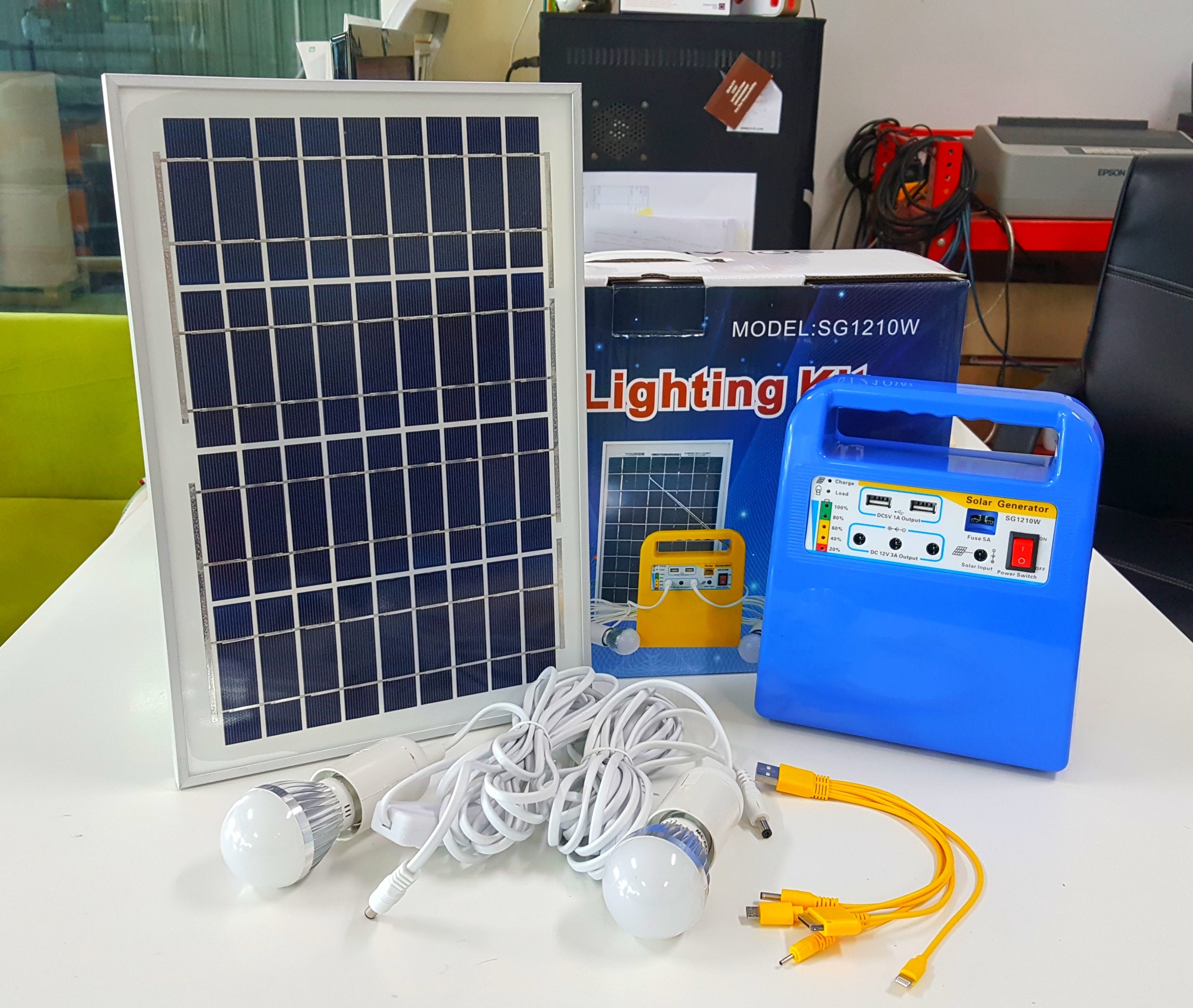ชุดนอนนาพกพา 12v 7AH
