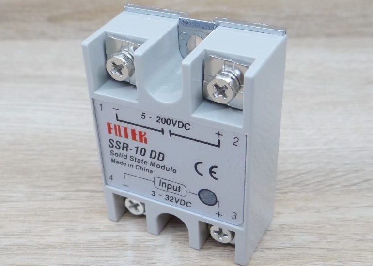 Solid State Relay SSR-10DD, 10A (5-200VDC /3-32VDC)