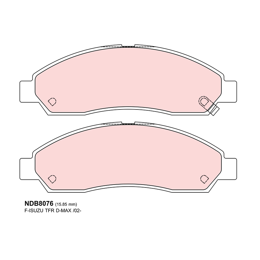 ผ้าเบรค Nbrake MTT / MU-7 ปี 04-On (หน้า)