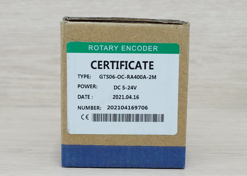 400P/R Rotary Encoder (GTS06-OC-RA400A-2M) Shaft 6mm, NPN, 5-24VDC, Cable 2M
