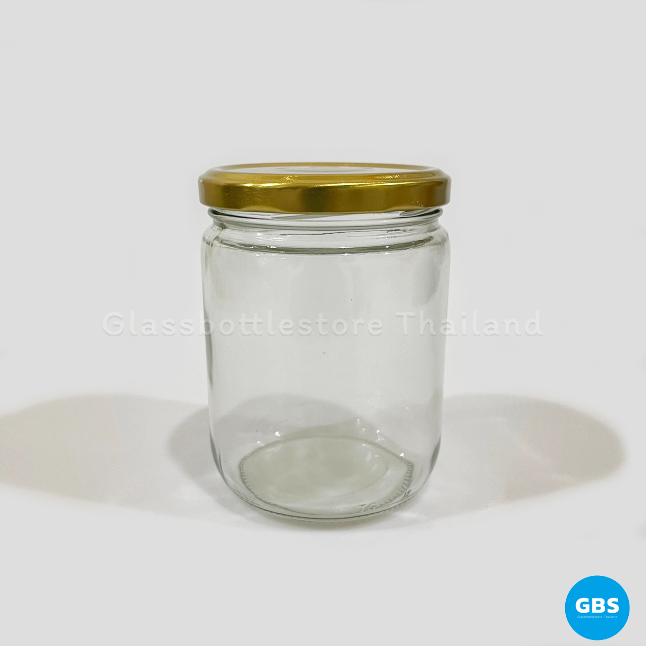 ขวดแก้ว แยม 500ml ฝาเกลียวล็อคสีทอง