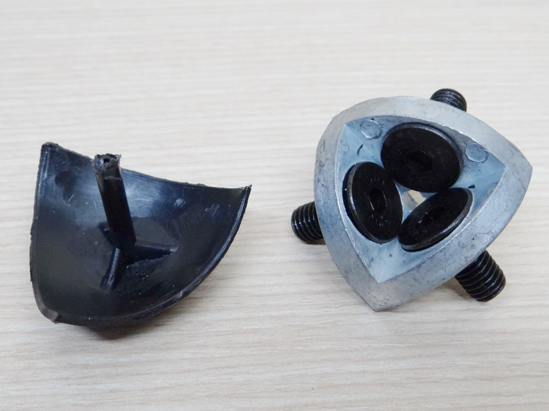 3 Ways Corner Bracket สำหรับ Alu Profile Series 30 + Plastic Cover + Screws M8x15 Taper Head