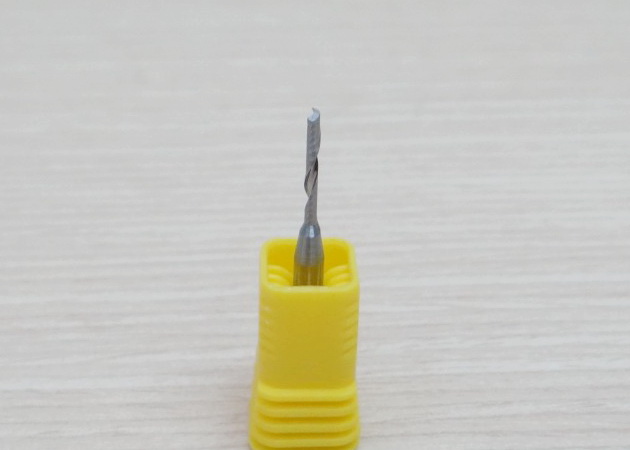 Wood/Acrylic - 3.175x1.5x12mm Single Flute Bit Carbide End Mill (SHKxCEDxCEL) เกรด 3A