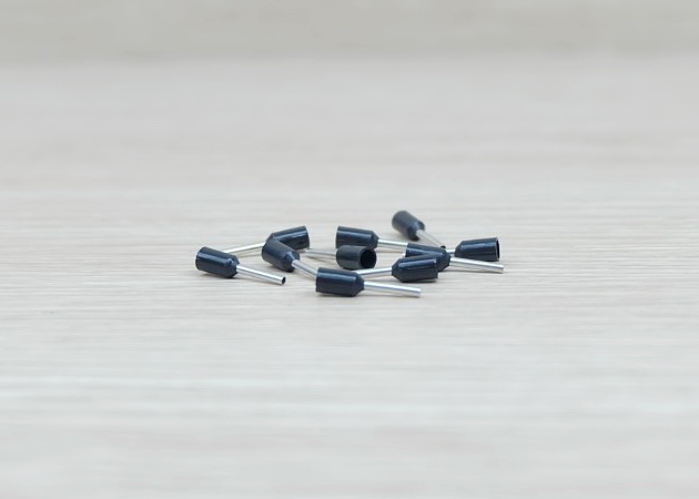 E0508 (Black) Terminal เหมาะกับสาย 22AWG (แพ็ค100ชิ้น)