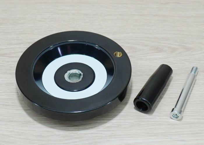 125mm Bakelite-Solid Handwheel Bore 12mm+Keyway 4mm