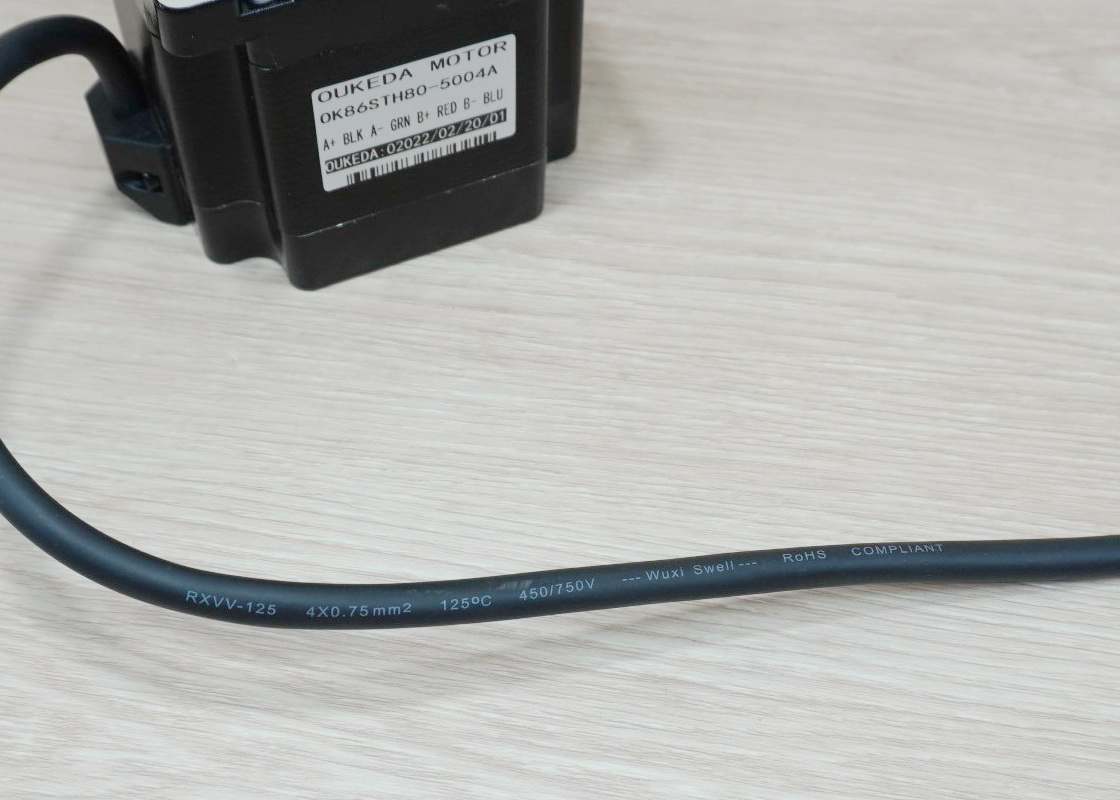 OUKEDA - Stepper Motor (Nema34) แรงบิด 4.6N.m 5A Shaft 14mm (OK86STH80-5004A)