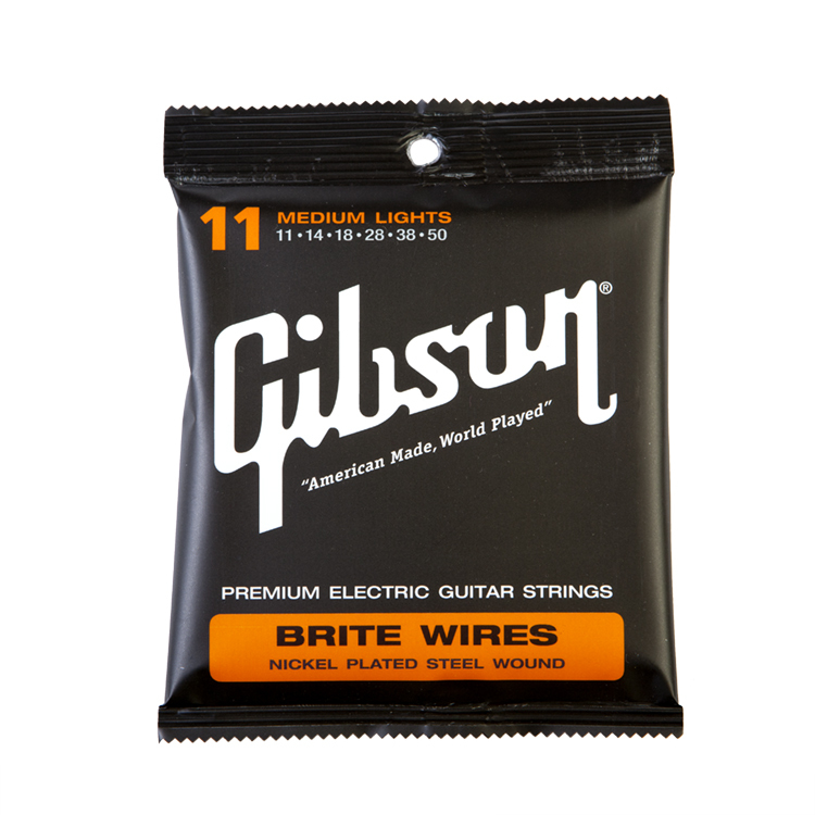 สายกีต้าร์ไฟฟ้า Gibson Brite Wires Light 011-050