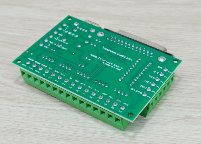 5 Axis CNC Breakout Board Interface for MACH3 + USB cable 1.35M