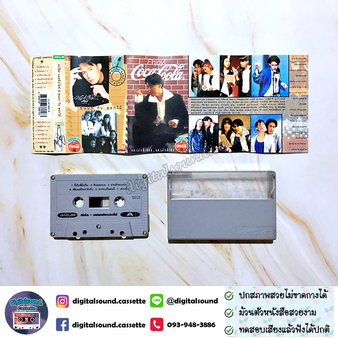 ม้วนเทป เทปคาสเซ็ท เบิร์ด ธงไชย แมคอินไตย์ อัลบั้ม ขนนกกับดอกไม้