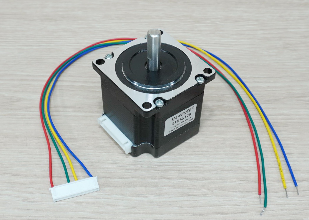 HANPOSE - Stepper Motor (Nema23) แรงบิด 1.01N.m 2.8A Shaft 8mm (23HS5128-8)