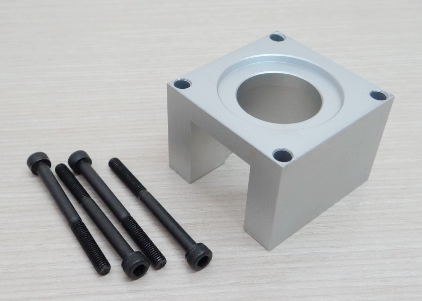 Nema23 (White) Aluminium Base Mounting Stepper Motor Bracket + Screw