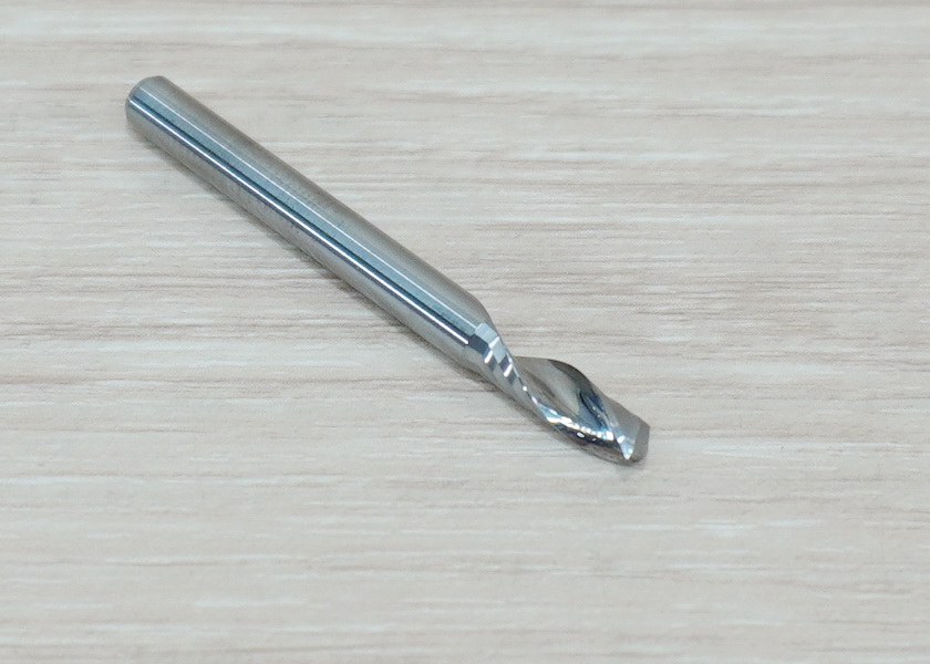 Wood/Acrylic - 4x4x12mm Single Flute Bit Carbide End Mill (SHKxCEDxCEL) เกรด 3A