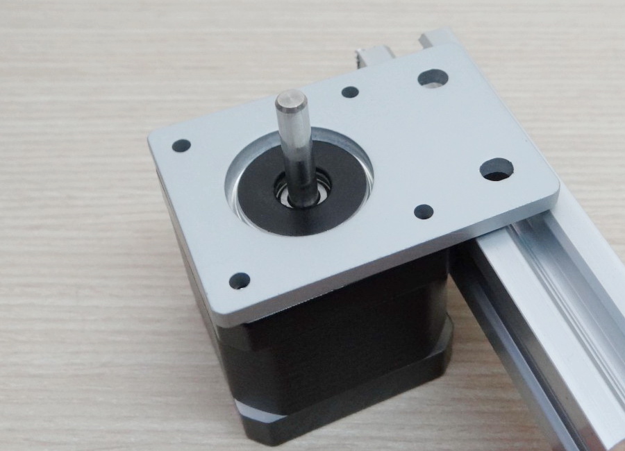 Aluminum Plate (white) Nema17 Stepper Motor Bracket - Thickness 4mm