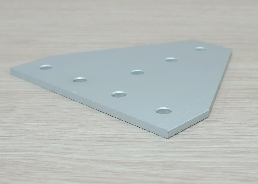 White T-90 degree joint plate 7-Hole สำหรับ Series 30 Alu Profile
