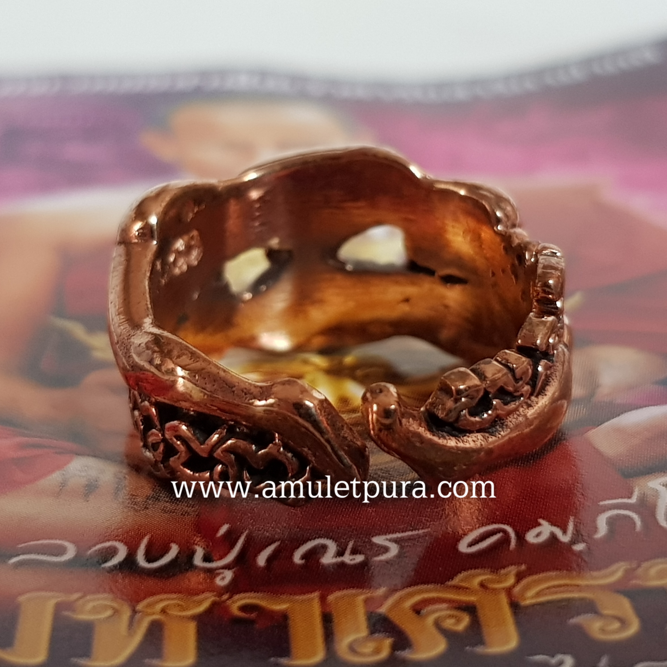 แหวนอิ้นคู่สะรัยคะเนีย(แหวนอิ้นรักกัน)ทองเทวา รุ่นมหาเศรษฐี ไตรมาส51 หลวงปู่เณร วัดบ้านเกษตรทุ่งเศรษฐี จ.ร้อยเอ็ด