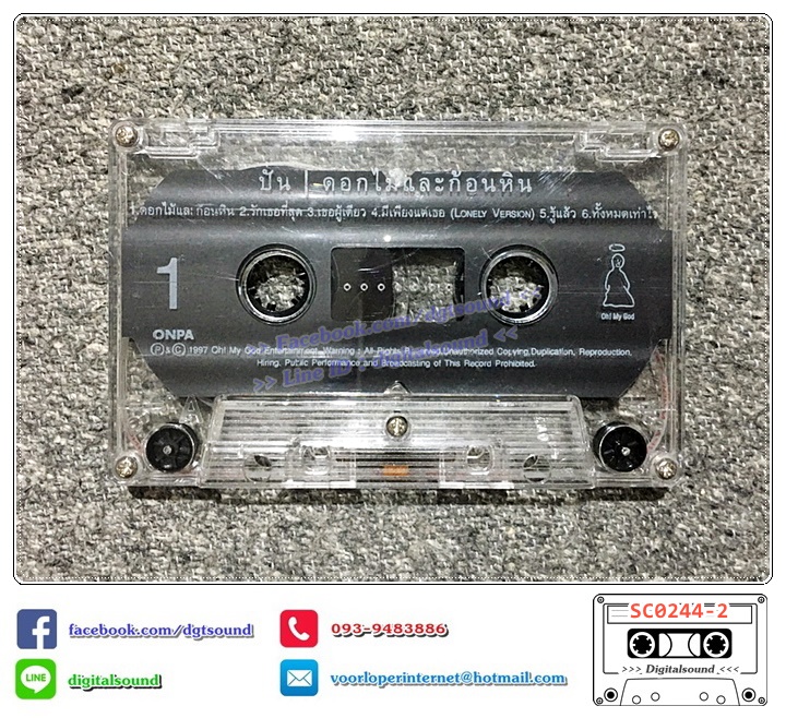 เทปคาสเซ็ท ปั่น ไพบูลย์เกียรติ เขียวแก้ว อัลบั้ม ดอกไม้และก้อนหิน